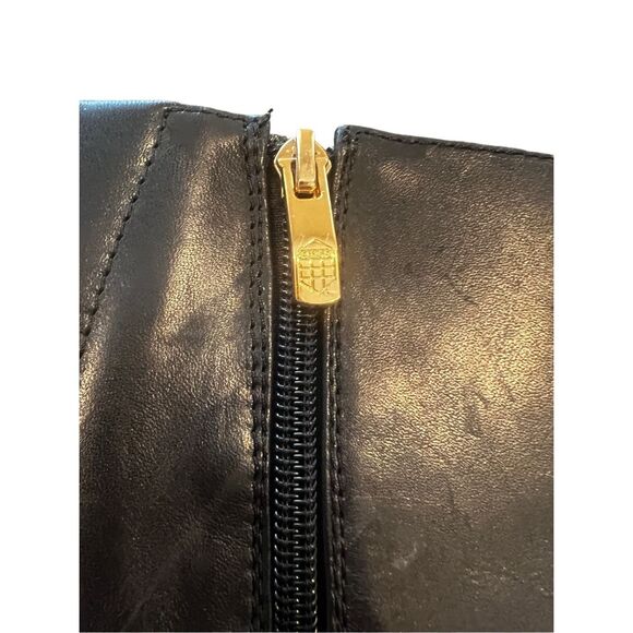 Vince Camuto Black Leather Riding Boots size 10 - Picture 5 of 13